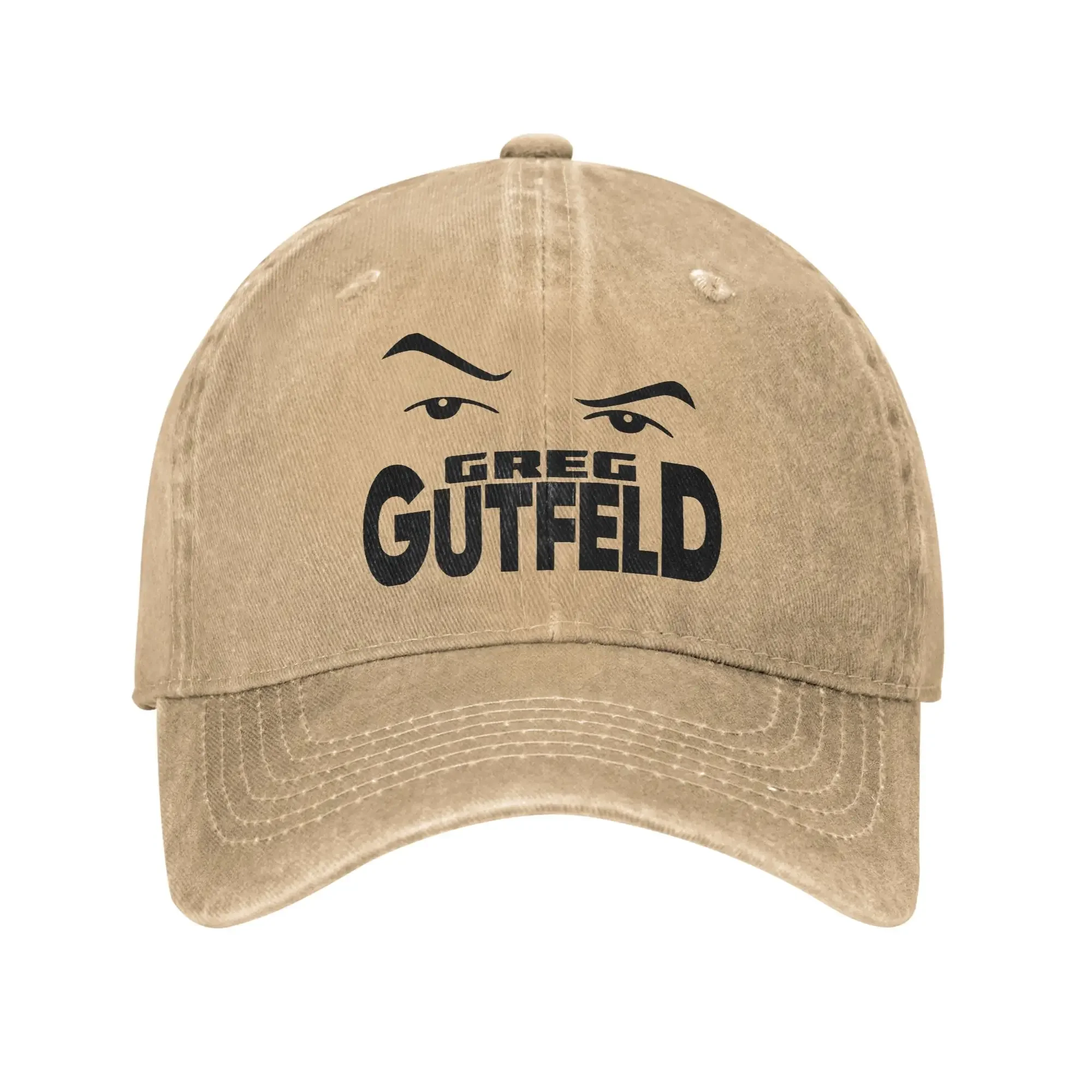 

Men Women Funny Greg Gutfeld Print Hat Classic Distressed Washed Baseball Cap Adjustable