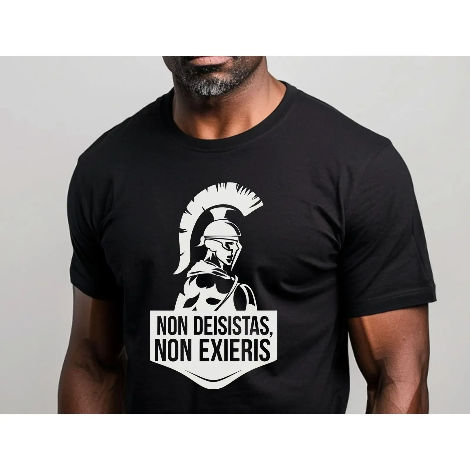 Never Give Up Surrender T Shirt Spartan Motivational Strong Bold Active Lifestyle Gym Wear for Graduates vintage Washed