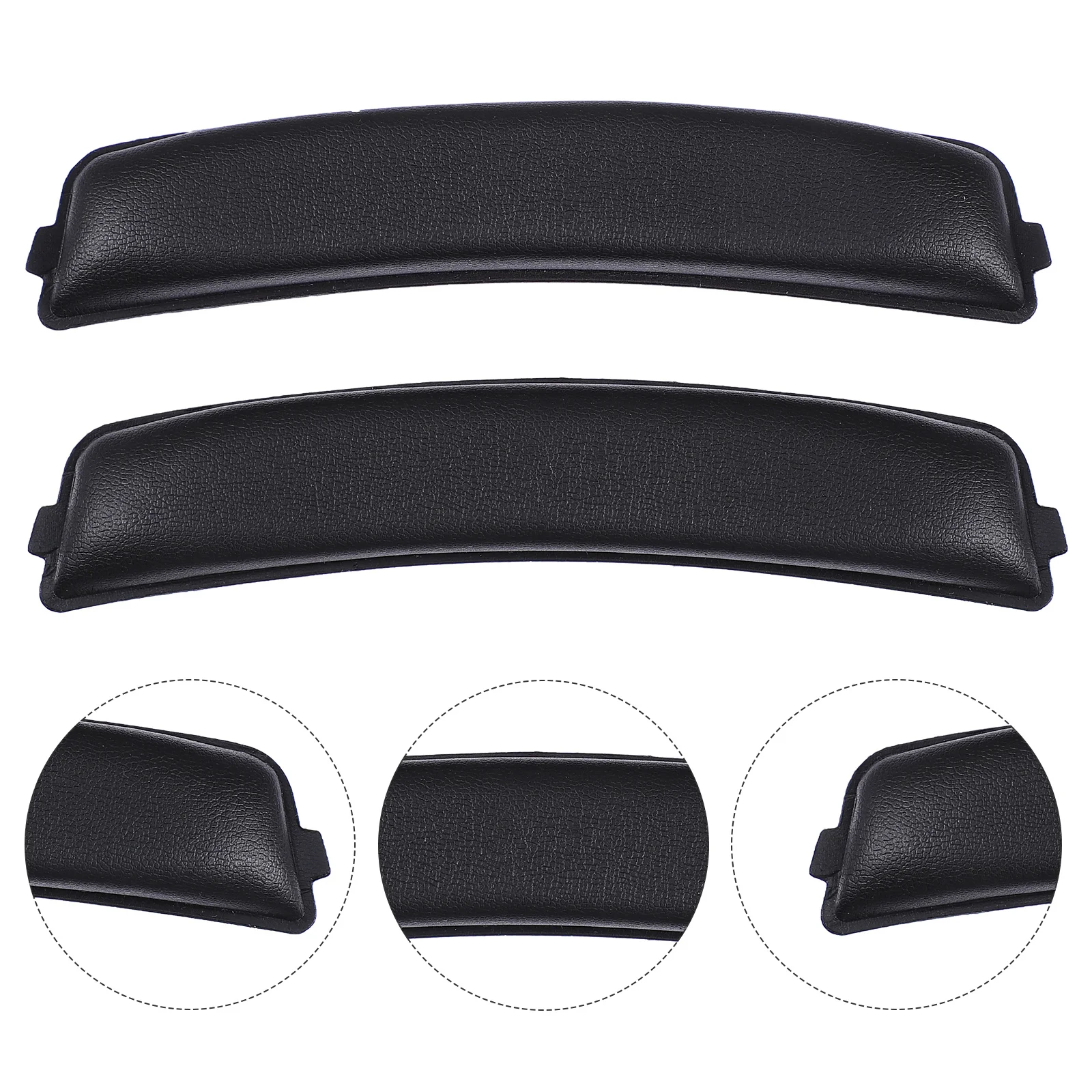 

2Pcs Black Head Beam Headphone Cushions Durable Soft Replacement Pads Protective Cover Compatible with G633 G933