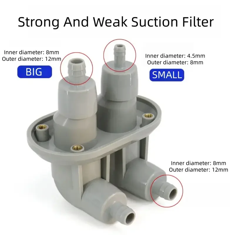 

1pcs Dental 2 Hole Strong and Weak Filtration Suction Fouling Cup Saliva Suction Filtration Dental Tool Dental Chair Accessories