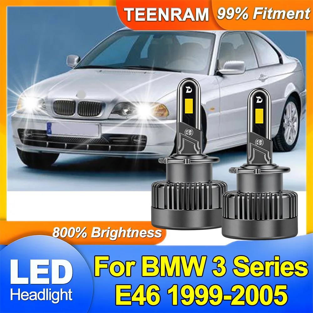 

D2S D2R High Performance LED Headlight Bulbs 200W High Power LED For BMW 3 Series E46 1999 2000 2001 2002 2003 2004 2005 2006