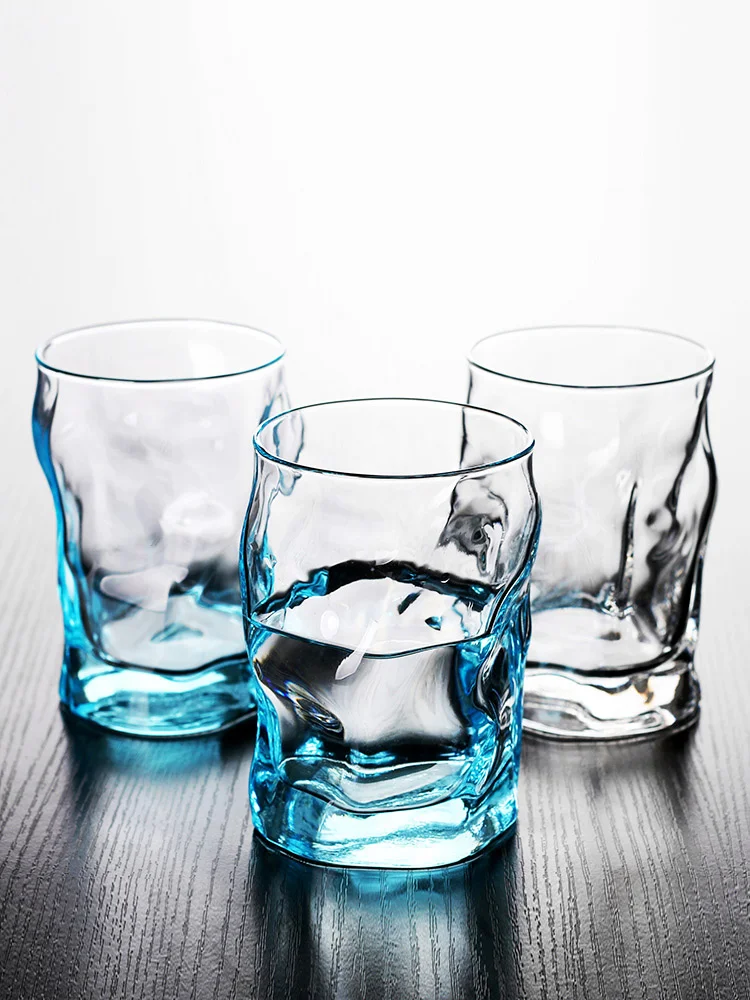 Made In Italy drinkware glass cup creactive brief high quality irregular cold water juice tea drinking alcohol whisky glass cups