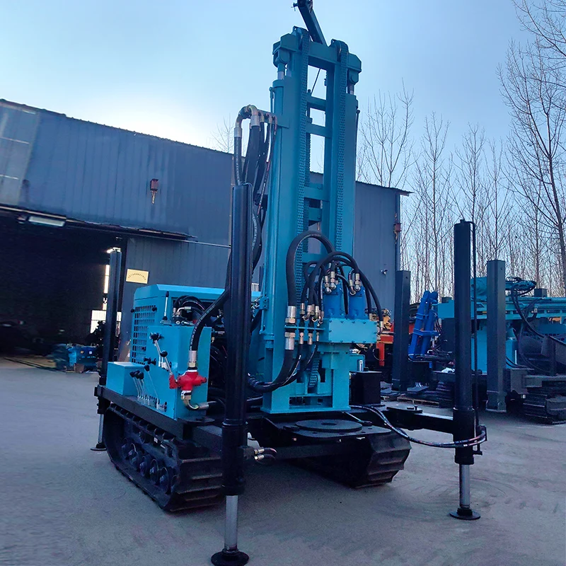 Mini macchina idraulica personalizzata per perforazione di pozzi d'acqua, piccola ruota rimovibile, profondità 300 m, per pozzi d'acqua