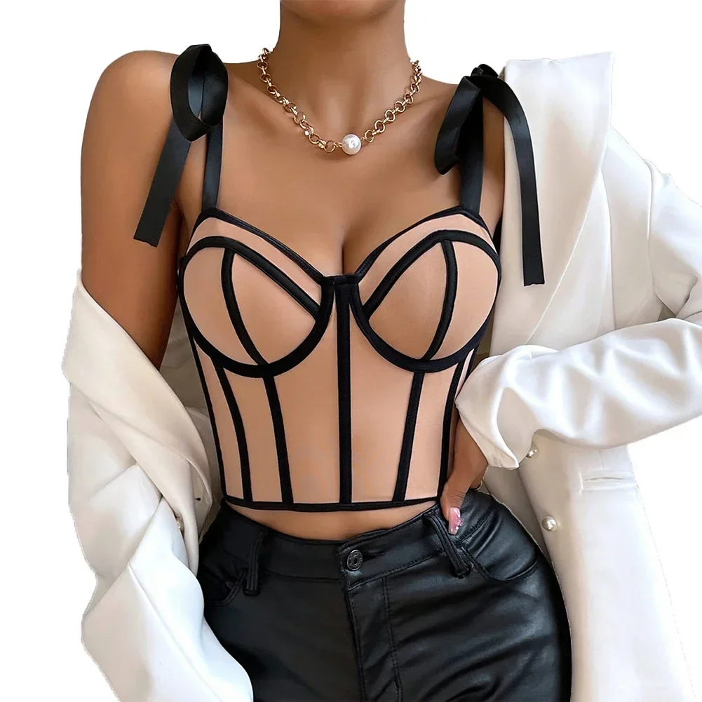 Womens New Sexy Hot Girl Strappy Fishbone Tube Top Camisole