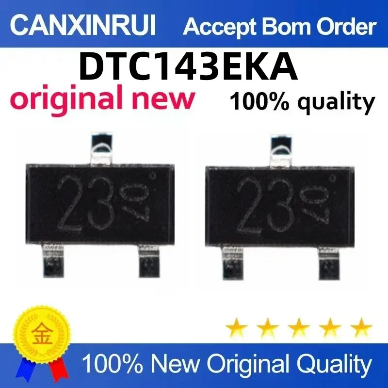 (5-100 pieces) DTC143EKA silk screened 23 SOT23-3 T146 integrated circuit IC, brand new in stock