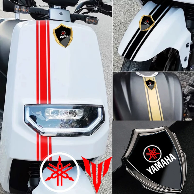 Motocycle Body 3D Metal Modified Decorative Stickers Accsesories For YAMAHA MT09 MT07 10 03 09 07 03 10 MT-09 GT FZ09 XSR700