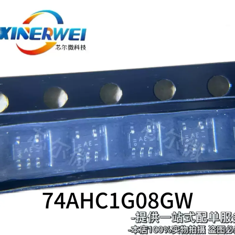10-100pcs brand new original 74AHC1G08GW SOT353 silk screen AE logic chip 74AHC1G08GW