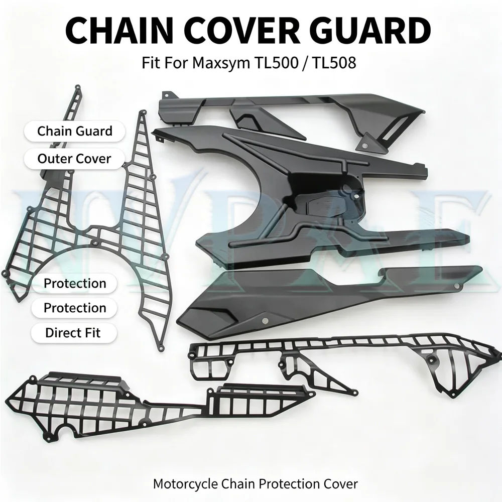 For SYM TL500 500TL TL 500 TL 508 TL508 Motorcycle Chain box cover Original chain outer cover protective cover