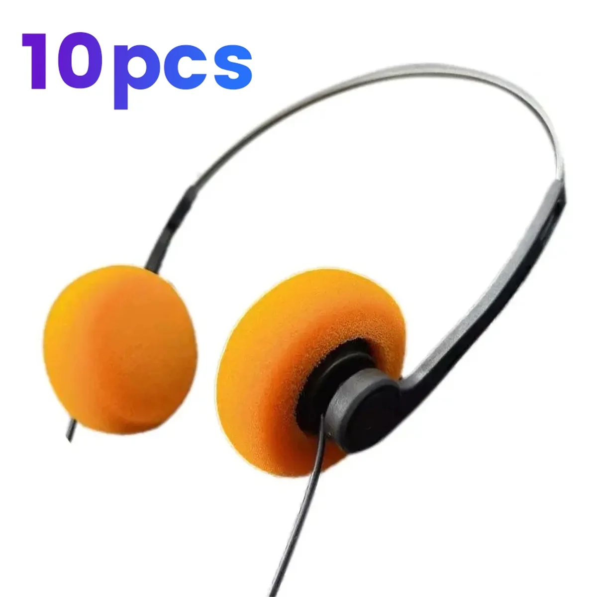 ABDX-10Pcs Headphones 3.5mm Single Plug Double Plug Multi-Function Convenient Practical Aviation