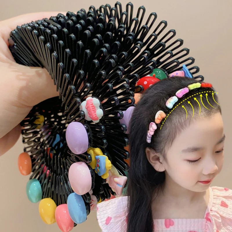 Fashion Cartoon Wave Hairbands Cute Hair Decorate Teeth Headbands for Children Girls No-slip Hair Hoops Hair Accessories