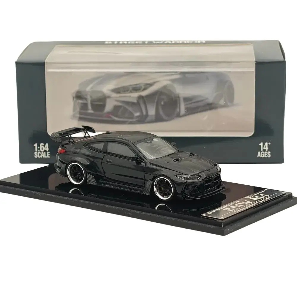 ستريت واريور SW 1/64 لـ G82 Sports Black Diecast نماذج سيارة مصغرة محدودة مجموعة لعبة نماذج السيارات #2