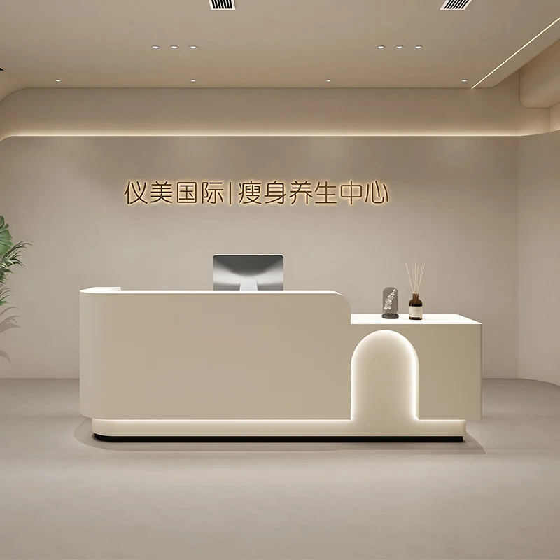 Simplicity Modern Design Front Desk Restaurant Reception Salon Cashier Counter Desk Beauty Pulpito De Iglesia Nordic Furniture