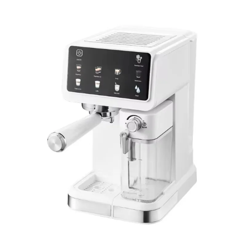 Smart touchscreen home coffee maker, cappuccino and latte maker