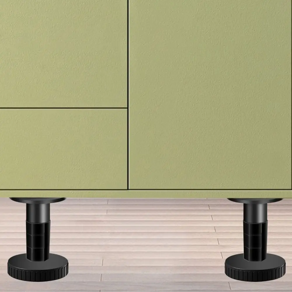 Patas de Metal para muebles, repuesto de mesita de noche resistente al desgaste, caja de almacenamiento, patas de gabinete ajustables antiarañazos