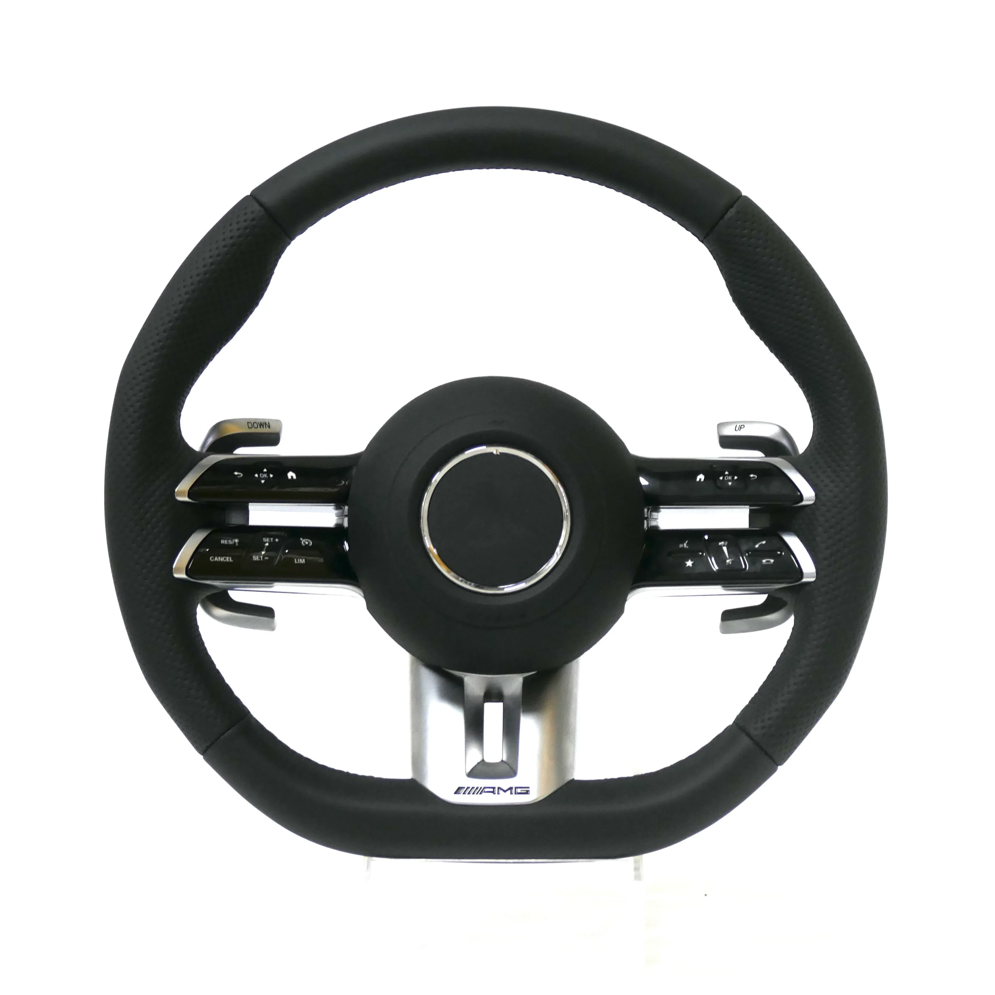 

The AMG W205 Leather Steering Wheel Is Used for the Mercedes-Benz AMG W204 W205 W212 W176 W213 Cla W177 A- S-class Steeringwheel