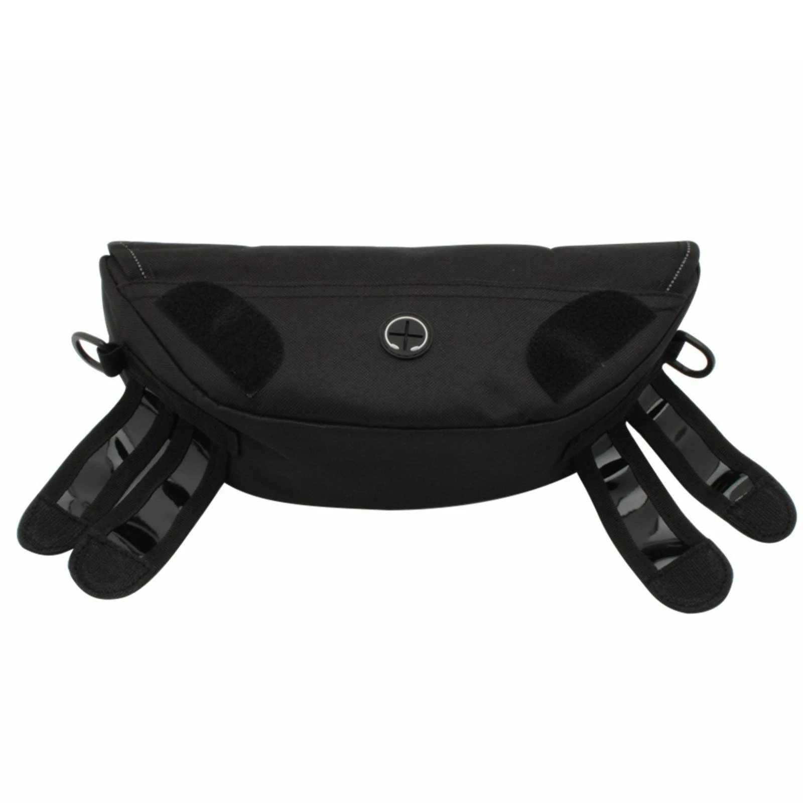 Motorcycle Storage Bag Zippered Handlebar Bag with Touch-Screen Phone Window Motorcycle Front Storage Pouch Compact Adjustable