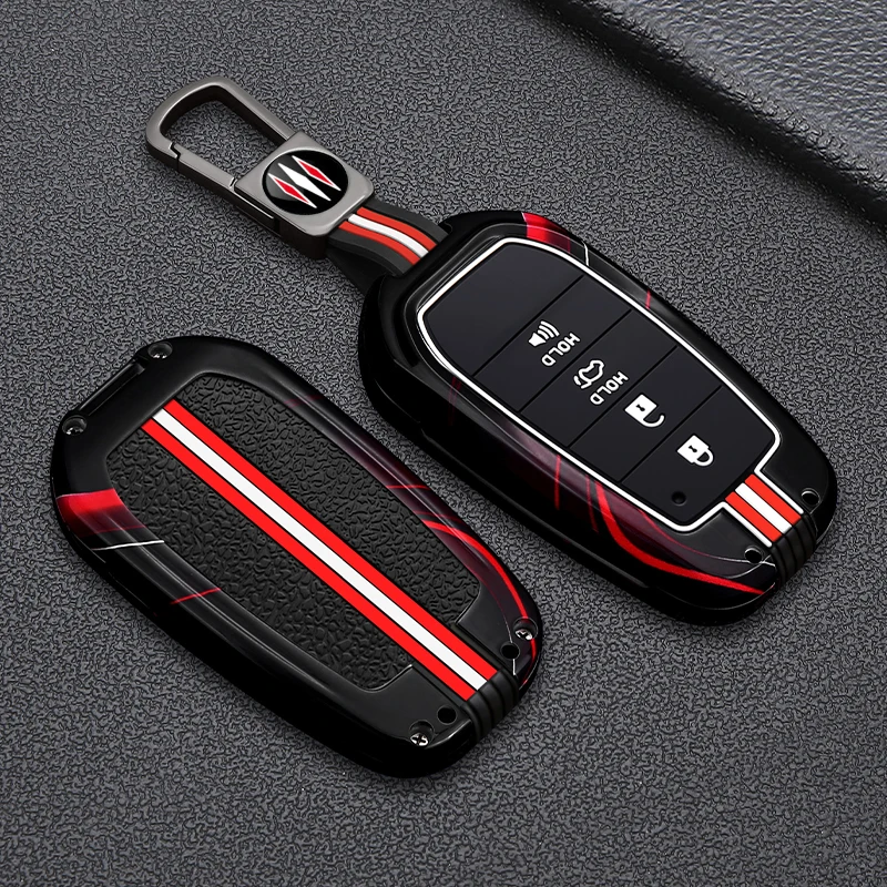Carbon fiber car key modification shell suitable for Toyota Camry RAV4 Prado Avalon Levin 3456 smart key cover protective case