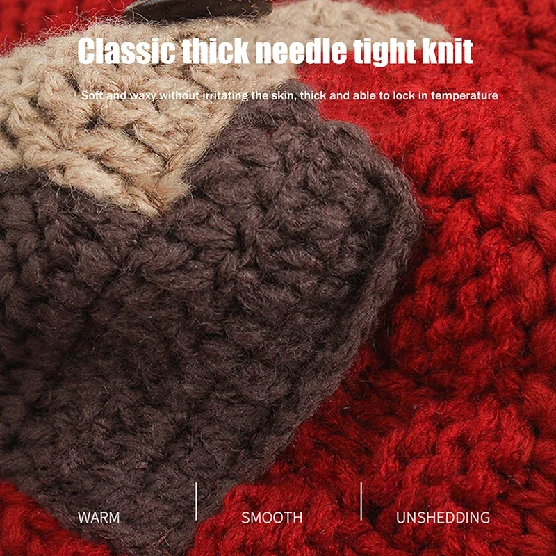 قبعة محبوكة يدوية للنساء شتاء دافئ قبعة حماية الأذن سيدة أنثى الكورية الكروشيه البلوز القبعات