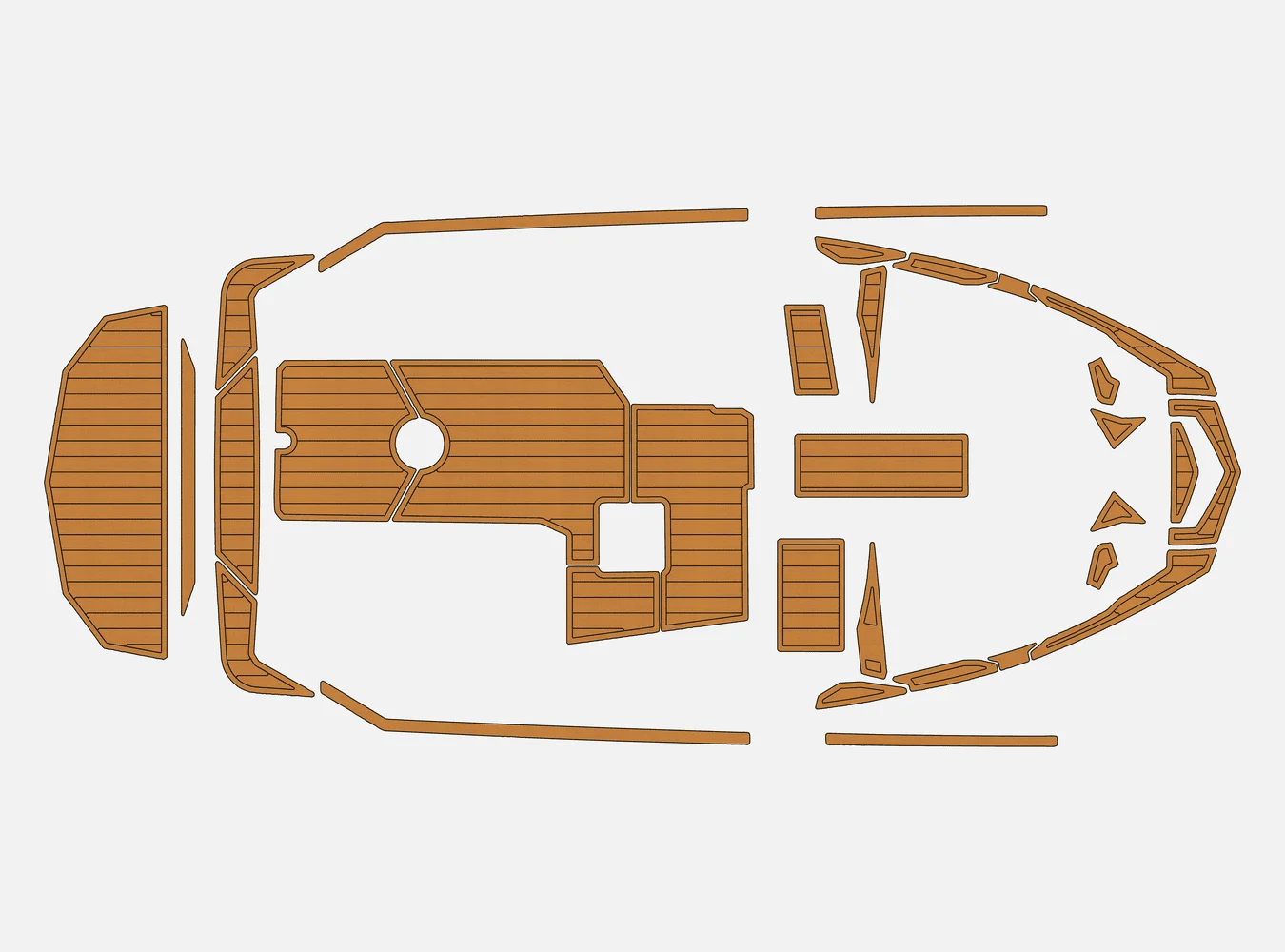

2018-2019 Supreme S224 1/4 дюйма, 6 мм, пена EVA, нескользящий морской коврик из тикового дерева из ПВХ, настил из тикового дерева, домашний ковер, морской пол