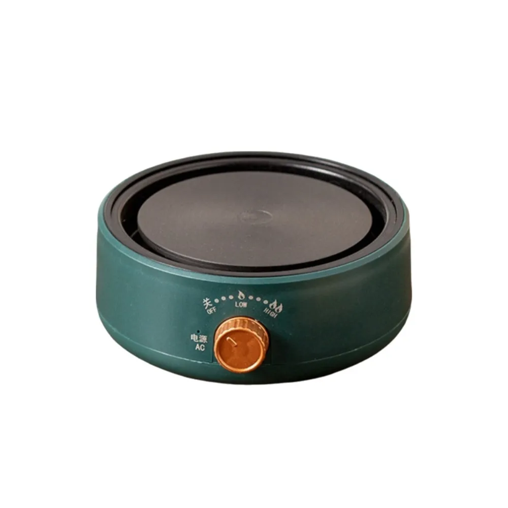 

Portable Adjustable Temperature Electric Stove Universal Anti-slip Coffee Pot Burner Mini Silent Kettle Warmer Indoor