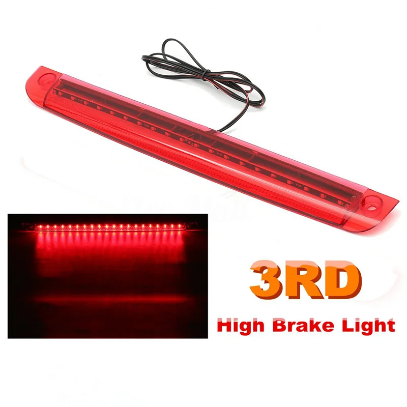 

10X Universal Car Motorcycle Red 12V 20 LED 3RD High Mount Brake Tail Stop Light-A93R