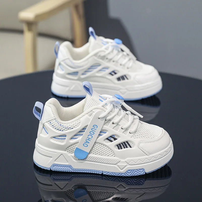 Children's Sneakers, Boys' Spring and Autumn White Shoes, Niche Sneakers, Bread Shoes, Boys' and Girls' Shoes, Big Kids' Shoes