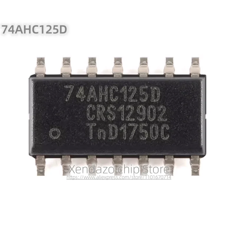 10pcs/lot 74AHC125D SOP-14 package Original genuine Four channel buffer chip