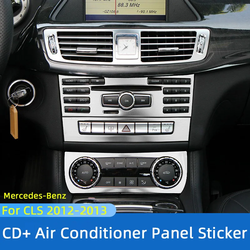 

Car Center Console Air Conditioning CD Control Panel Cover Trim For Mercedes Benz CLS 350 cls300 W218 2012 2013 Auto Accessories