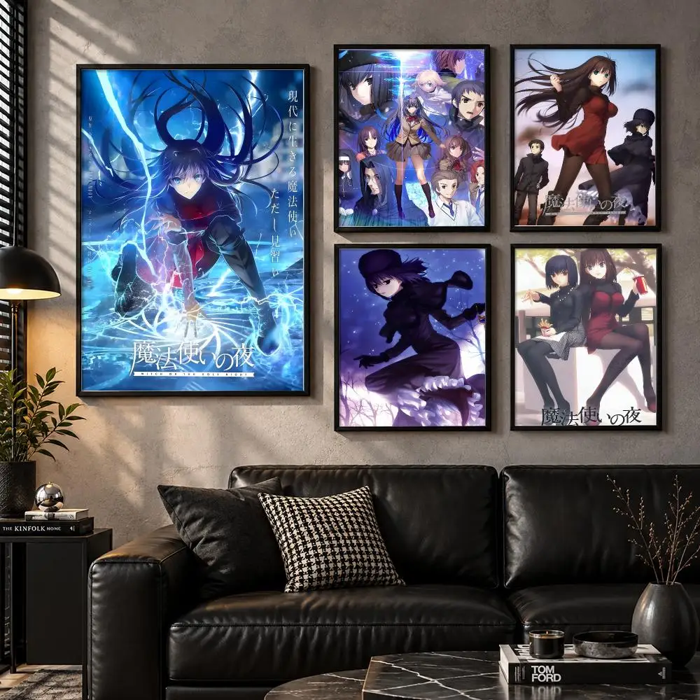 Fanart-Adventure-Interactive-Collectible Witch on the Holy Night Poster Aesthetic Unframed Wall Prints for Bedroom & Living Room