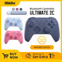 8BitDo - Ultimate 2C Bluetooth Controller Wireless Gamepad with Hall Effect Joystock for Nintendo Switch NS OLED Console