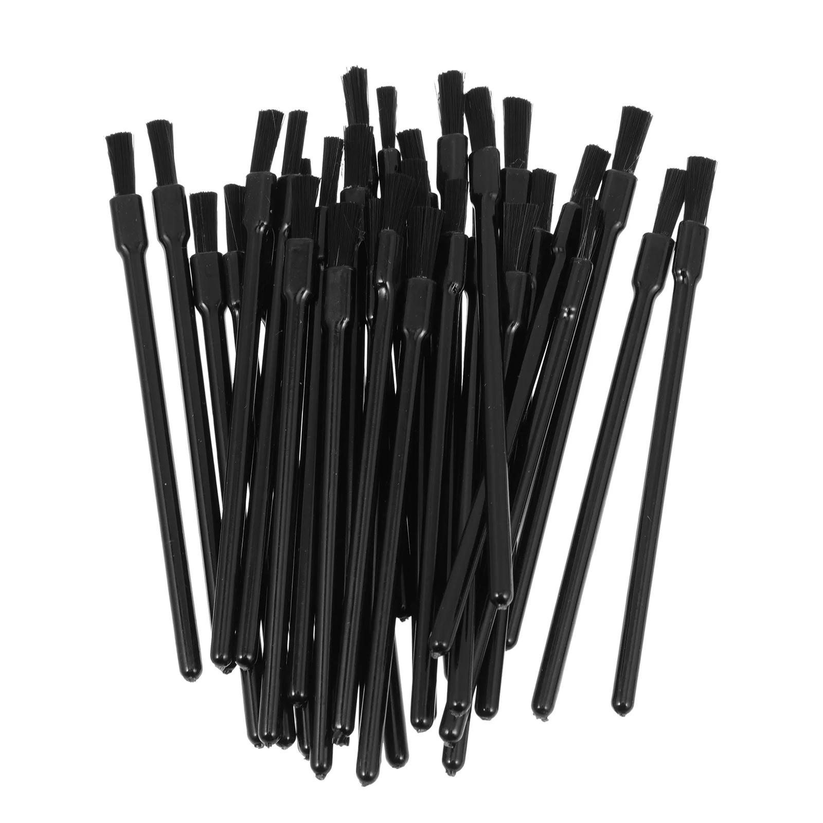 

100pcs Mini Black Lipstick Brushes Disposable Lip Gloss Applicators Portable Makeup Tools Travel Size Empty Beauty Aids