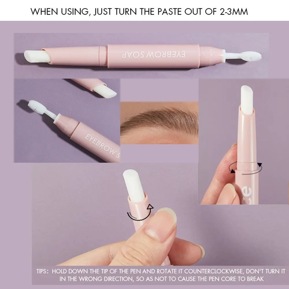 Makeup Long-lasting Eye Wild Eyebrow Gel Brows Wax Pencil Double Head Eyebrow Cream