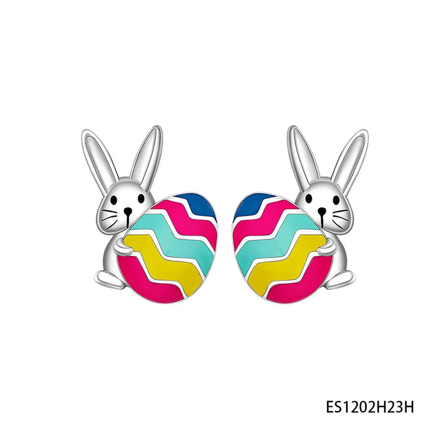PESENAR  Easter White Rabbit Cosplay Kit, Bunny Ears Headband Nose Mask Pocket Watch for Party Dress Up