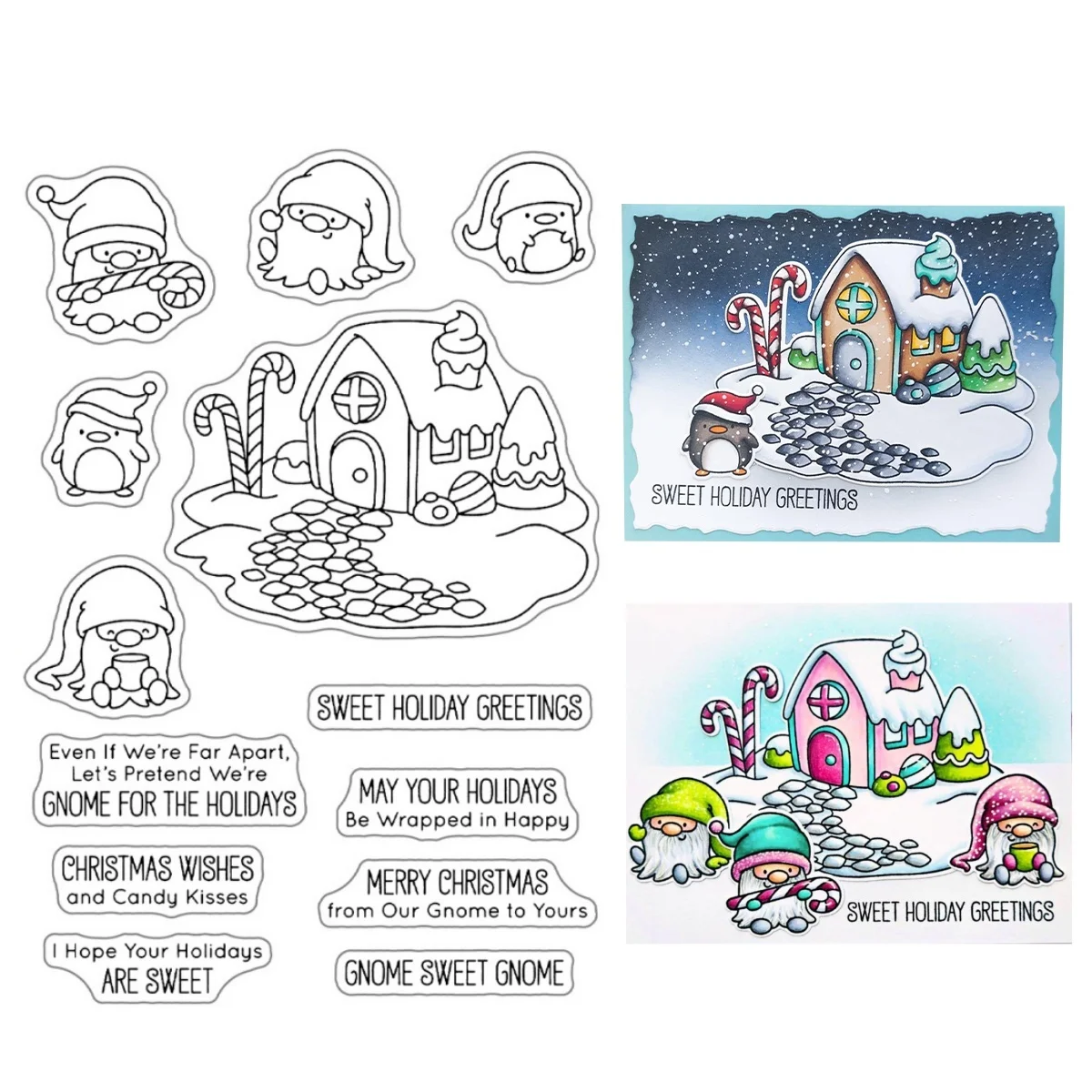 1PC Decorative Clear Stamps Christmas Transparent Silicone Stamp for DIY Scrapbooking Journal Card Making Album Paper Crafts