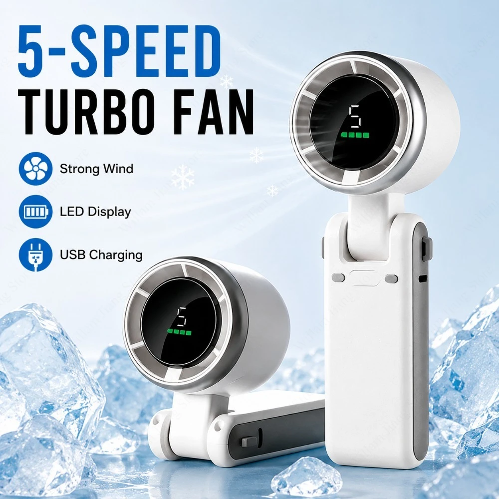 

1PC Five Speed Adjustable Three in One Handheld Fan USB Rechargeable Portable Mini Cooling Device for Daily Personal Cooling Use