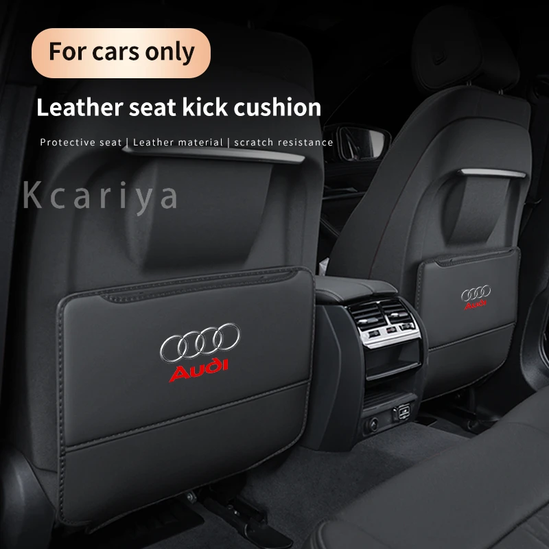 Audi A1 A3 A4 A5 A6 A7 A8 Q3 Q5 Q7 Q8 RS4 RS5 RS6 S3 S4 S5 TT Car Seat Back Storage Bag Rear Backrest Protection Anti-kick Pad