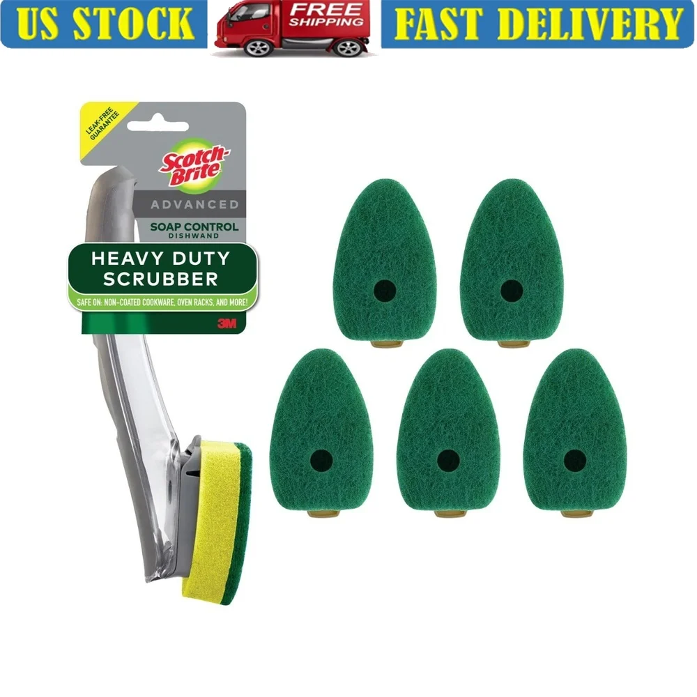 

Усовершенствованная сверхмощная посуда с 5-сменными губками. 3 силовых чистящих средств. Встроенный скребок. Прочные сообщения. Многоразовые, экологически чистые.