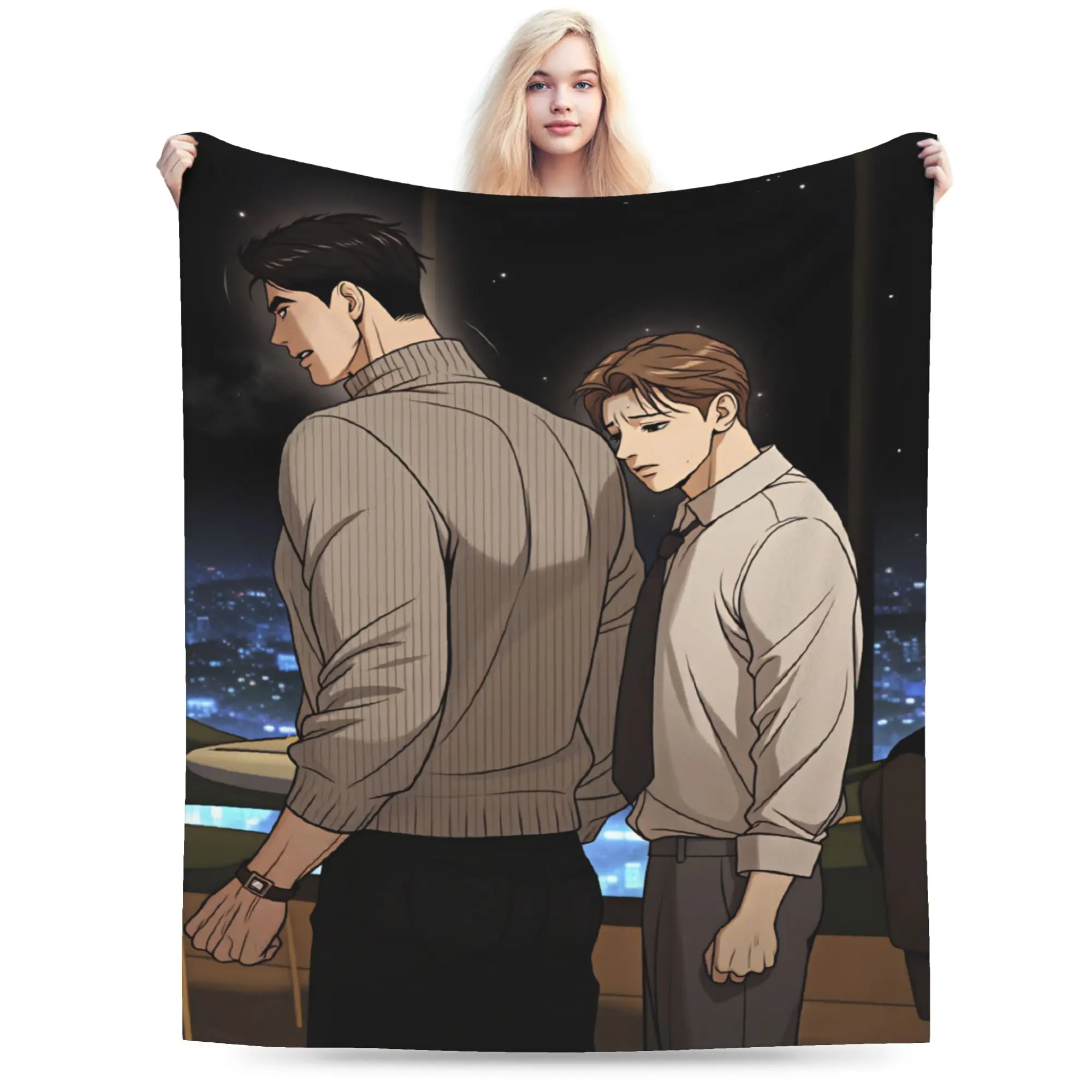 Bl Manhwa Jinx Joo Jaekyung   Blanket Quality Super Soft  Throw Blanket Winter Kids Couch Chair Novelty Bedspread