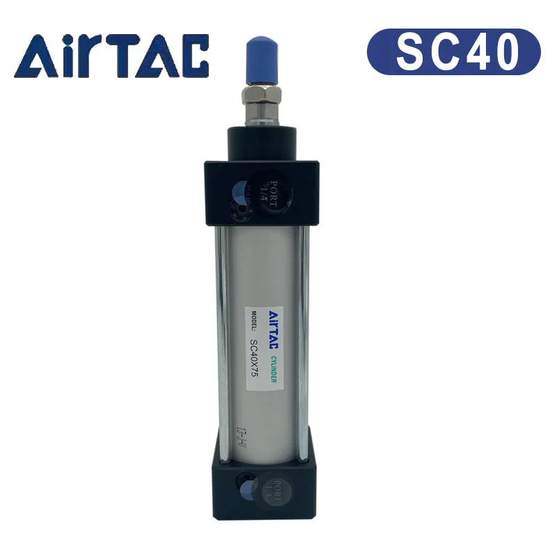 

Airtac Pneumatic Cylinder Aluminum Alloy SC Standard Air Cylinder Bore40 SC40X25X50X75X100X150X175S Tie-Rod Magnet