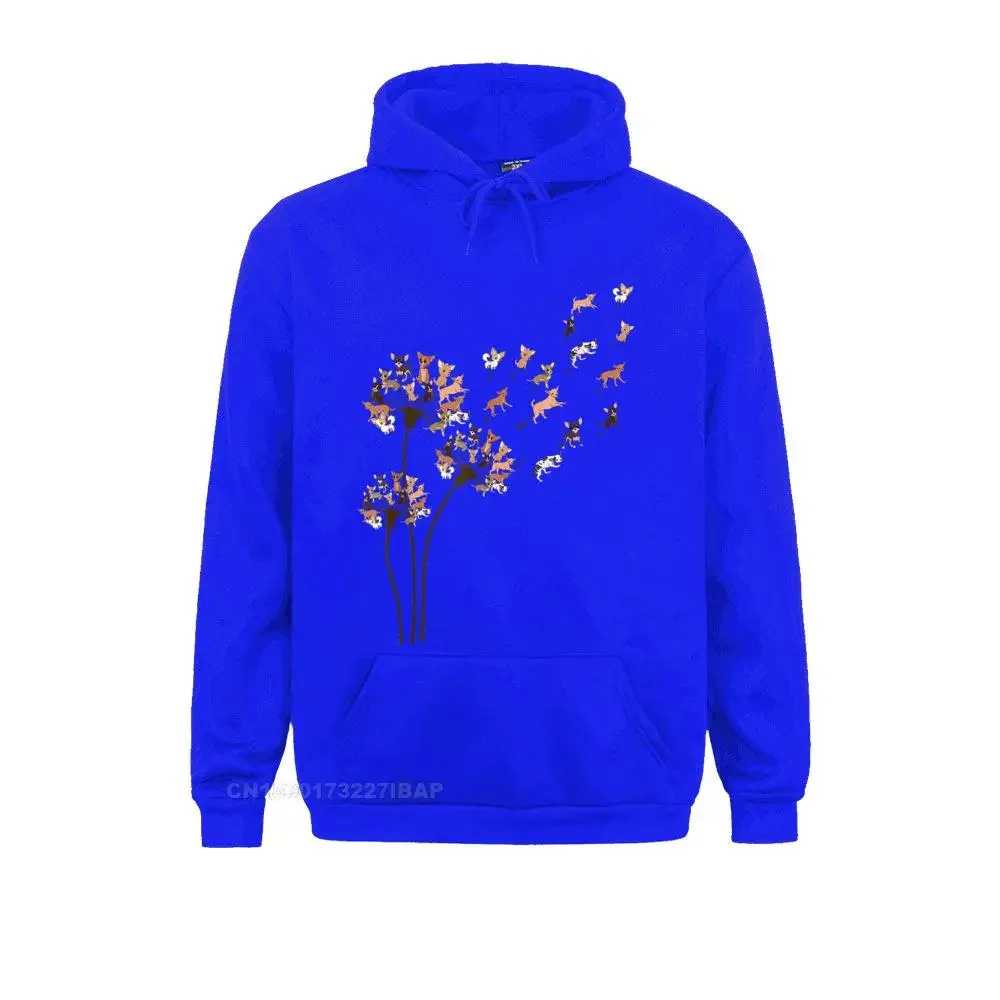 Chihuahua Flower Fly Dandelion Chihuahua Funny Dog Hoodie Japan Style Sweatshirts for Women Hoodies Chinese Style Sportswears