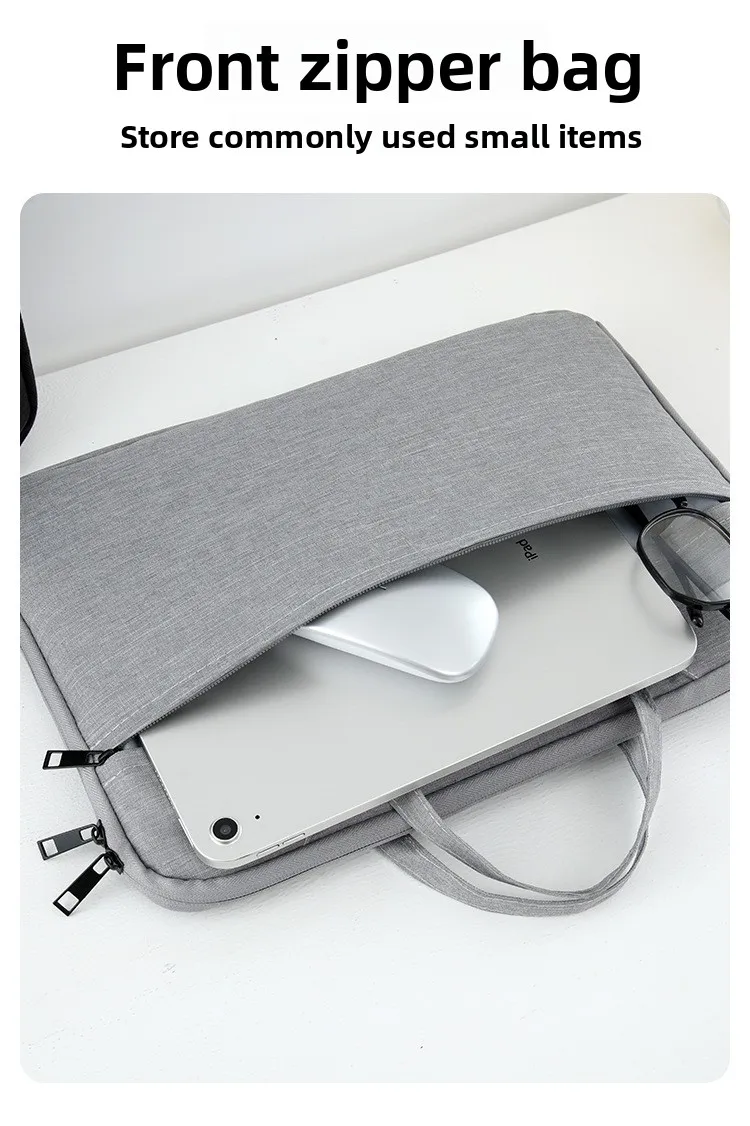 Leichte Laptop-Aktentasche 11,6-15,6 Zoll Wasserdichte Oxford-Handtasche für Geschäftsreisen – Detail 7