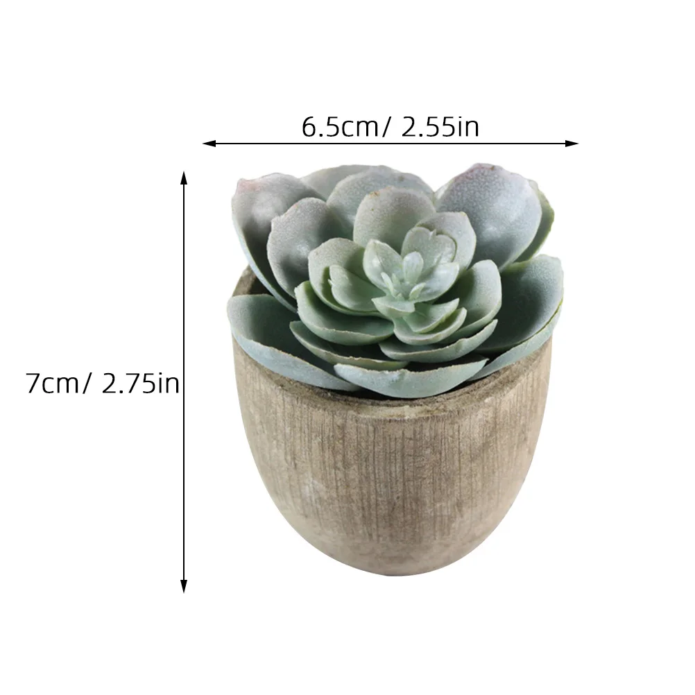 

2 Pcs Succulent Plant Bonsai Decorative Plants Simulation Faux Green Office Bedroom Living Room Simulation Plants Gifts