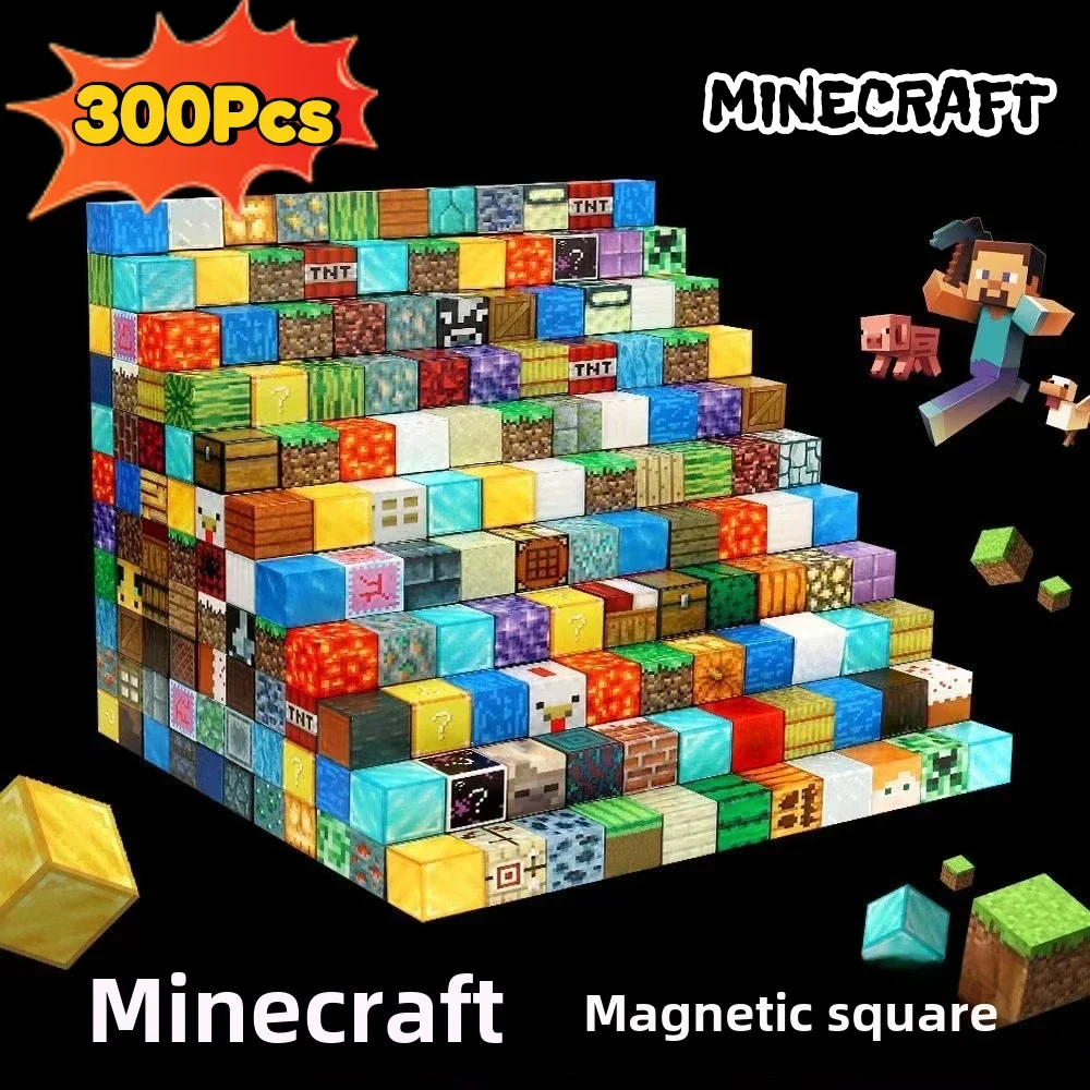 New Magnetic Building Blocks Mine World Cube Magnet World Set for Kid Age 3+ DIY Model Children Stem Best Montessori Sensory Toy