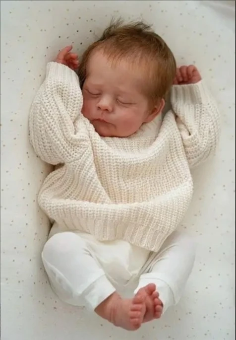 

Unpainted Doll Parts with Cloth Body 21inch Reborn Doll Kit Eric/Erica with COA Limited Edition Fresh Color