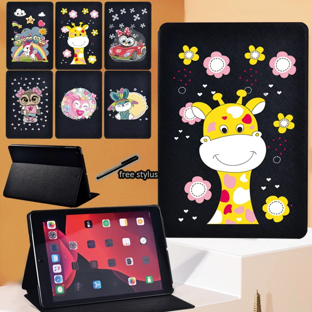 Cute EVA Pattern Flip Tablet Case For Apple iPad 234/5th 6th 7th 8th /Mini 12345/Air 1234/Pro 9.7 10.5 11 Leather Stand Cover