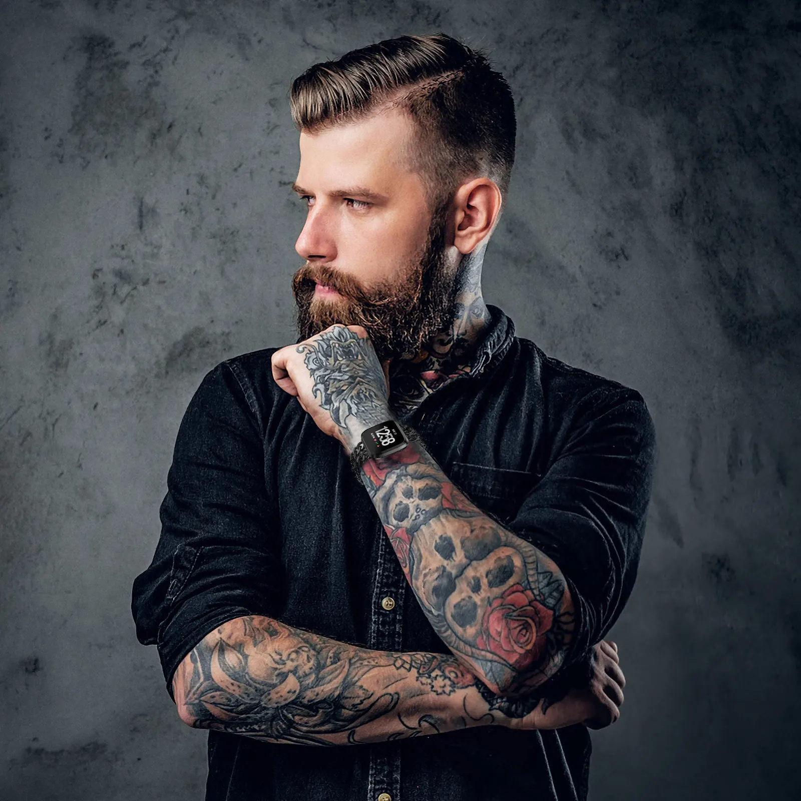 

Metal Band for Watch Stainless Steel Stylish Adjustable Replacement Strap Durable Compatible Bracelet