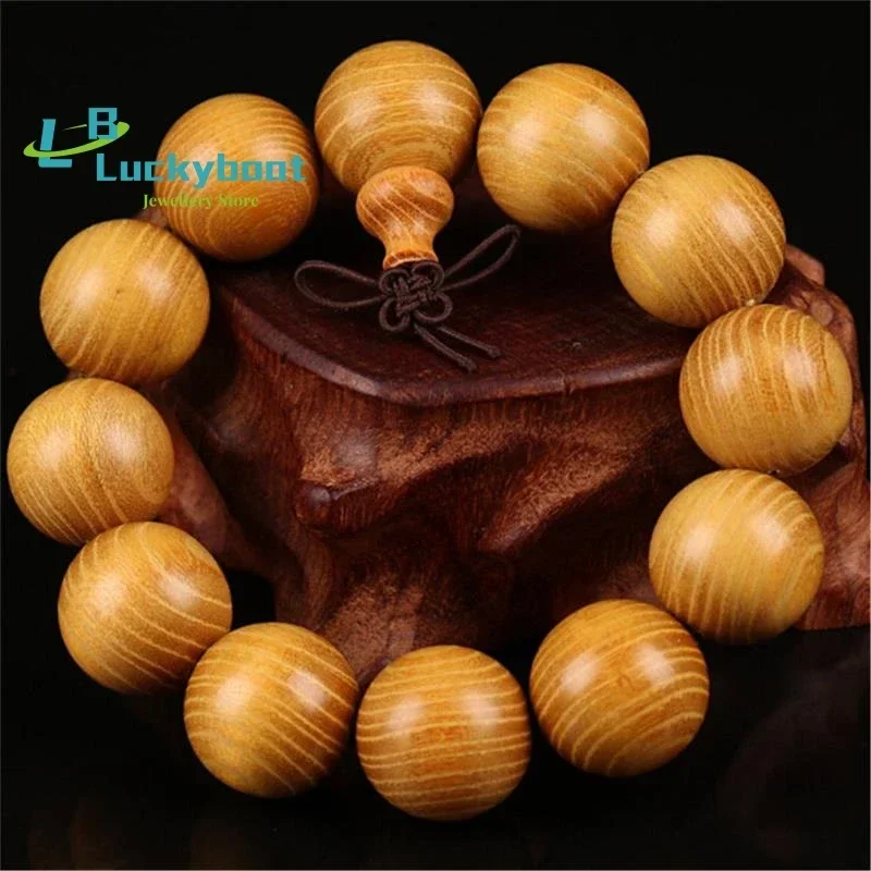 Natural Cudrania Tricuspidata 8mm Beads 108 Mala Bracelet North Golden Wood 2.0 Buddha Beads Prayer Bracelet Wholesale 10pcs/lot