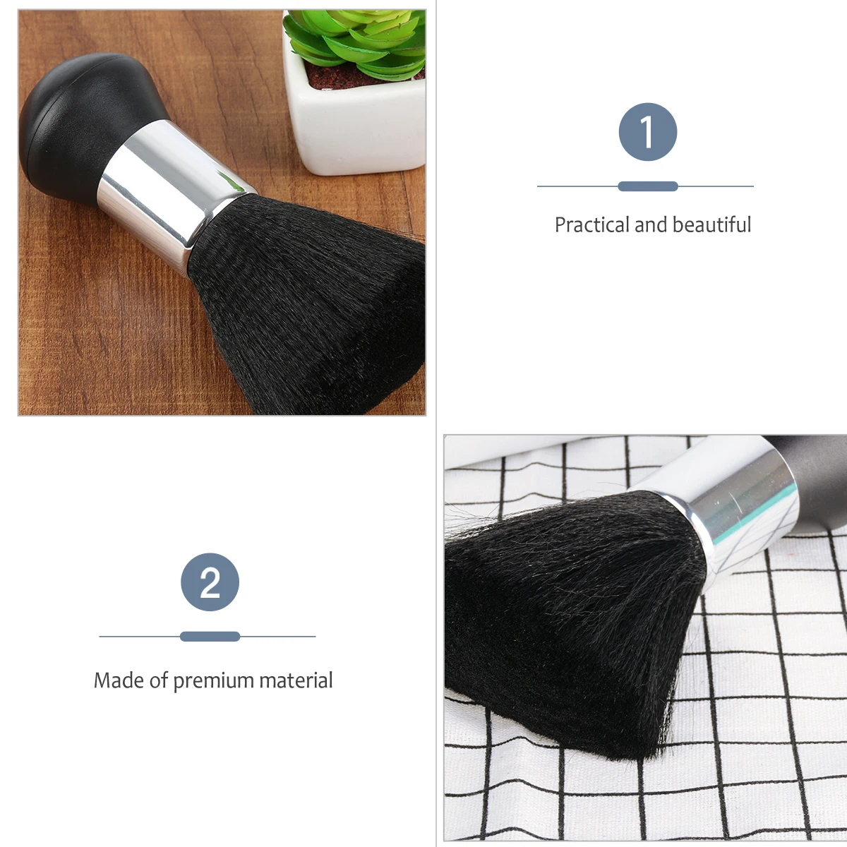 

4pcs Barber Brush Hair Cleaning Neck Duster Cleaning Tool For Shaving Haircutting Salon Home Use Sweeping Hair Duster