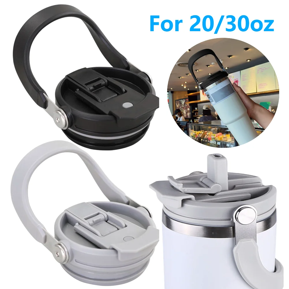 Sealing Bottle Cover for 20oz 30oz Splash Spill Proof Plain Metal Lids with Handle For stanley 20/30oz Mug Accessories