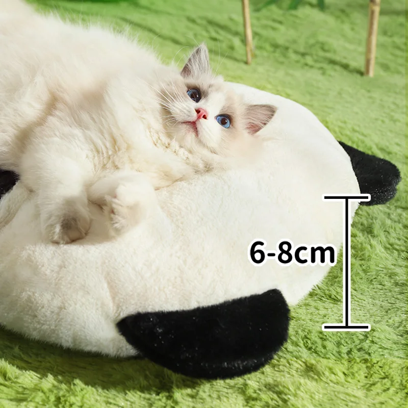 HOOPET Cats Sleeping Pad Thickened Autumn Winter Warm Panda Floor Mat Small Dog Puppy Universal Blanket Pad Pet Supplies